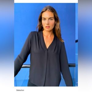BNWT Babaton Power Blouse - XS, Black